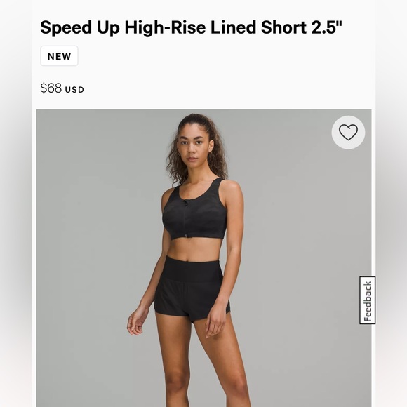 Lululemon Running Shorts Grey 2.5” - Picture 5 of 7